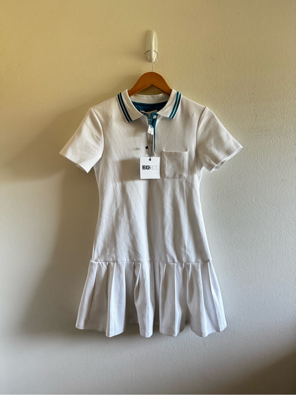 NWT Beach Riot White Minette Mini Pleated Tennis Dress size Small - Picture 6 of 12